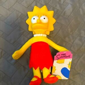 New with tags,  9 inch Lisa Simpson plush figure toy